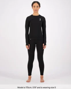 Cascade Merino Base Layer Long Sleeve - Black