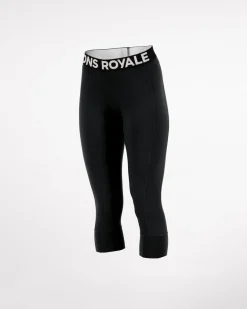 Cascade Merino Base Layer 3/4 Legging - Black