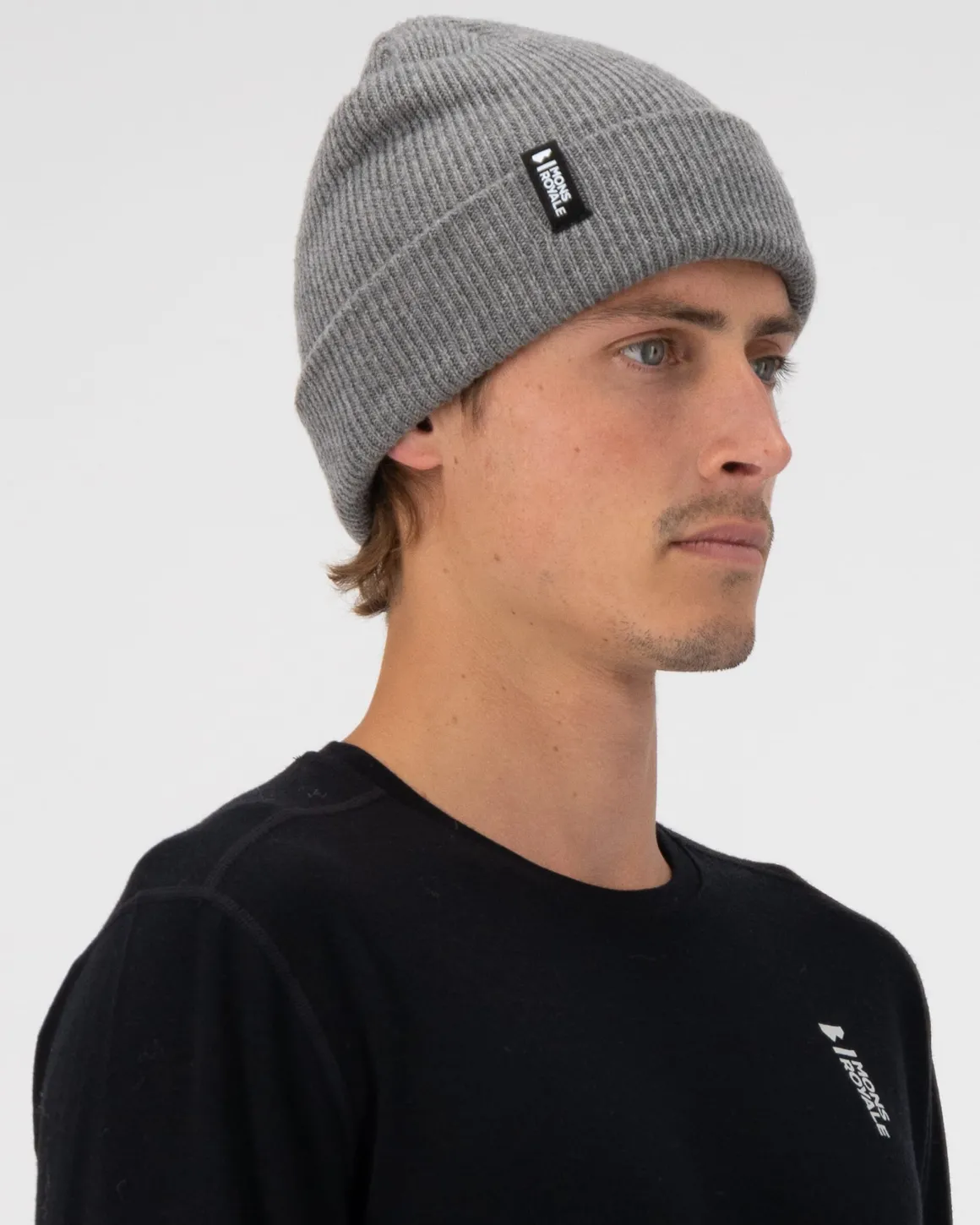 Chunky Logger Merino Beanie - Charcoal Marl