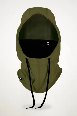 Decade Merino Fleece Hood - Dark Olive
