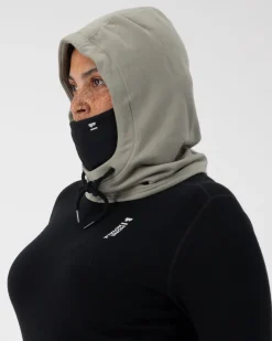 Decade Merino Fleece Hood - Dried Sage
