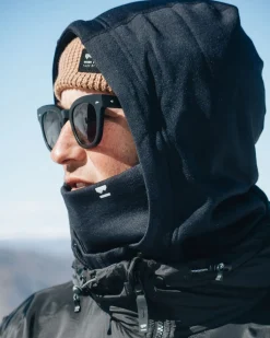 Decade Merino Fleece Hood - Black