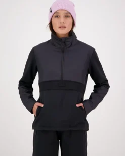 Decade Merino Fleece Pullover - Black