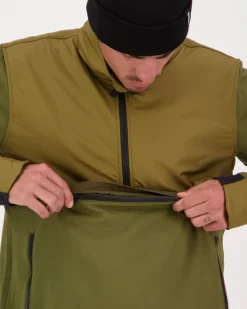 Decade Merino Fleece Pullover - Forest Floor