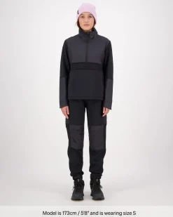 Decade Merino Fleece Pullover - Black