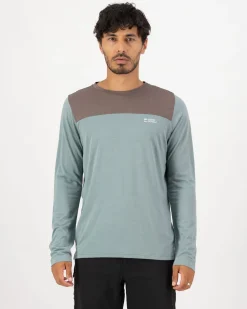 Diversion Merino Bike Jersey Long Sleeve - Desert Sage / Iron