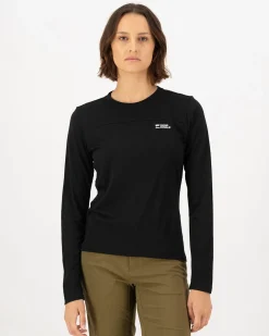 Diversion Merino Bike Jersey Long Sleeve - Black