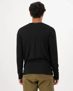 Diversion Merino Bike Jersey Long Sleeve - Black