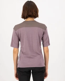 Diversion Merino Bike Jersey Short Sleeve - Mauve / Iron