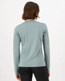 Diversion Merino Bike Jersey Long Sleeve - Dew / Desert Sage