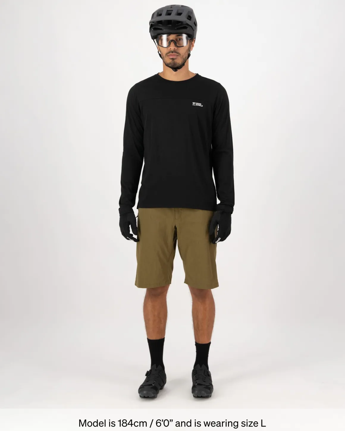 Diversion Merino Bike Jersey Long Sleeve - Black