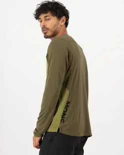 Diversion Merino Bike Jersey Long Sleeve - Fern / Olive