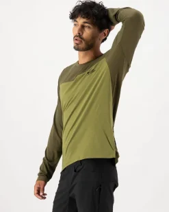 Diversion Merino Bike Jersey Long Sleeve - Fern / Olive