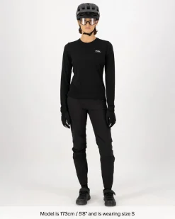Diversion Merino Bike Jersey Long Sleeve - Black