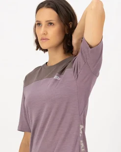 Diversion Merino Bike Jersey Short Sleeve - Mauve / Iron