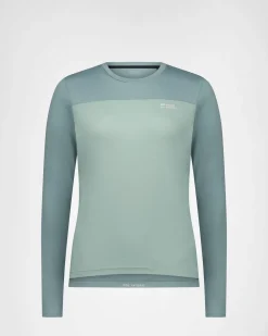 Diversion Merino Bike Jersey Long Sleeve - Dew / Desert Sage
