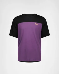 Diversion Merino Bike Jersey Short Sleeve - Boysenberry / Black