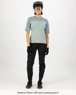 Diversion Merino Bike Jersey Short Sleeve - Dew / Desert Sage