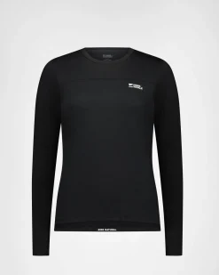 Diversion Merino Bike Jersey Long Sleeve - Black
