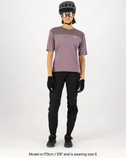 Diversion Merino Bike Jersey Short Sleeve - Mauve / Iron