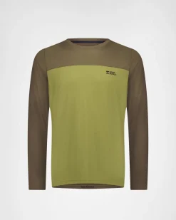 Diversion Merino Bike Jersey Long Sleeve - Fern / Olive