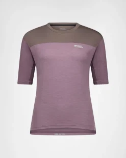 Diversion Merino Bike Jersey Short Sleeve - Mauve / Iron