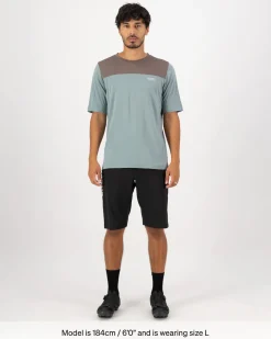 Diversion Merino Bike Jersey Short Sleeve - Desert Sage / Iron