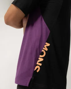 Diversion Merino Bike Jersey Short Sleeve - Boysenberry / Black
