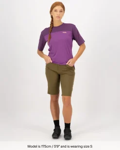 Diversion Merino Bike Jersey Short Sleeve - Ultraviolet / Boysenberry