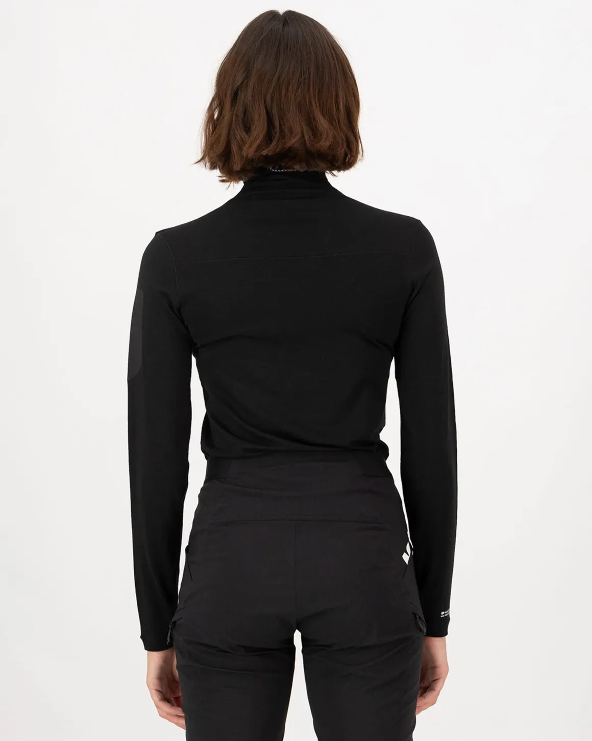 Diversion Merino Mock Neck Long Sleeve - Black