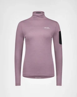 Diversion Merino Mock Neck Long Sleeve - Mauve