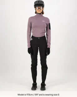 Diversion Merino Mock Neck Long Sleeve - Mauve
