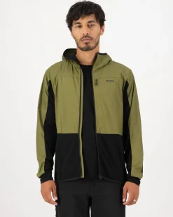 Diversion Merino Wind Jacket - Fern / Black