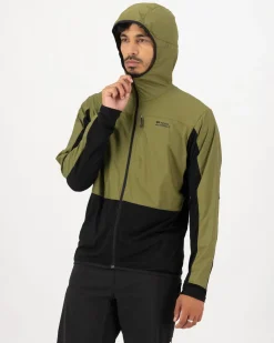 Diversion Merino Wind Jacket - Fern / Black