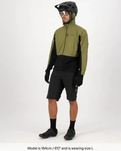 Diversion Merino Wind Jacket - Fern / Black
