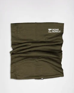 Double Up Merino Neckwarmer - Dark Olive