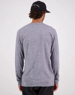 Icon Merino Classic Long Sleeve - Grey Heather
