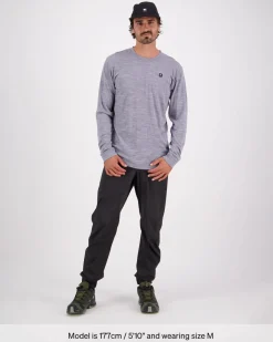 Icon Merino Classic Long Sleeve - Grey Heather