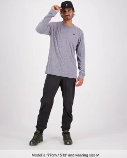 Icon Merino Classic Long Sleeve - Grey Heather
