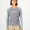Icon Merino Raglan Long Sleeve - Grey Heather / Dew