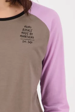 Icon Merino Raglan Long Sleeve - Orchid Dawn