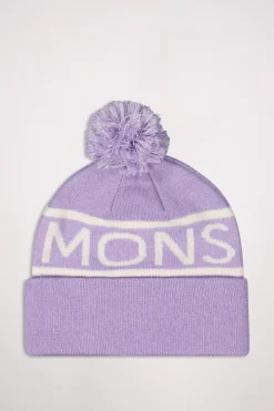 McCloud Pom Pom Merino Beanie - Thistle White