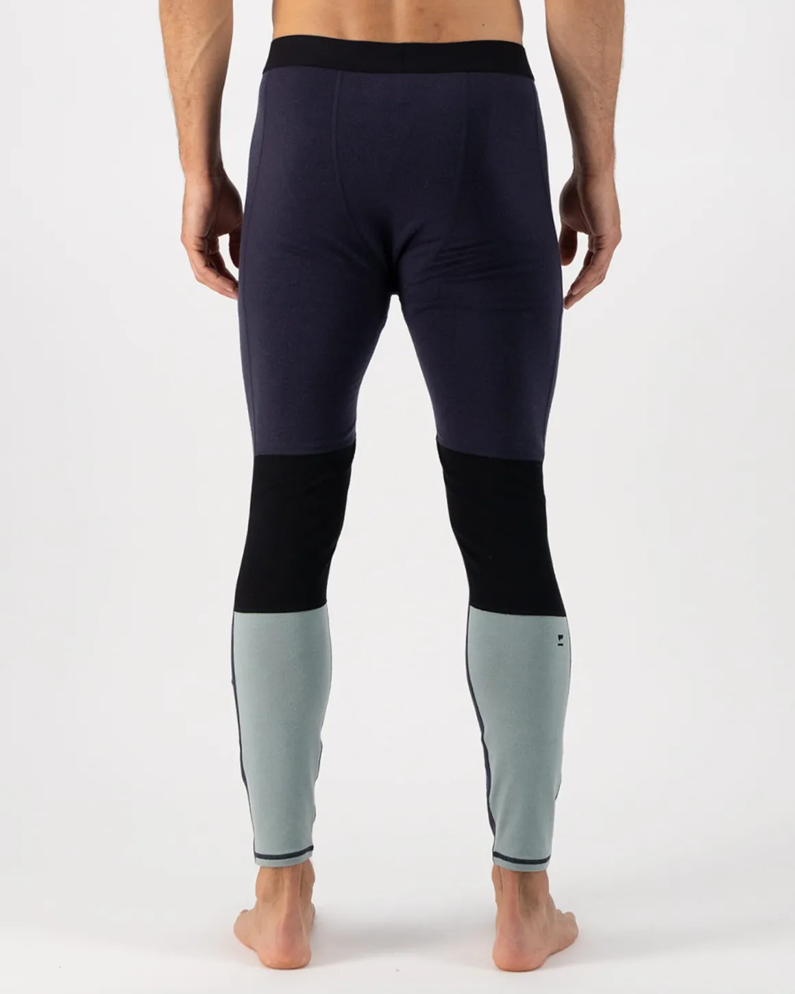 Olympus Merino Base Layer Legging - Dew / 9 Iron / Black
