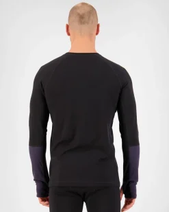 Olympus Merino Base Layer Long Sleeve - Black / 9 Iron