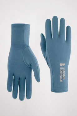 Olympus Merino Glove Liners - Blue Slate