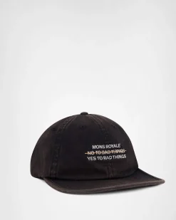 Roam 6 Panel Cap - Black
