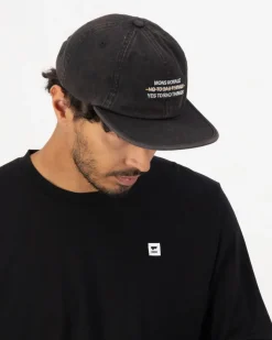 Roam 6 Panel Cap - Black