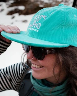 Roam Corduroy Cap - Aqua Green