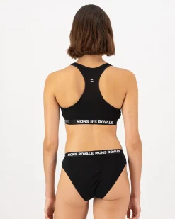 Sierra Merino Sports Bra - Black