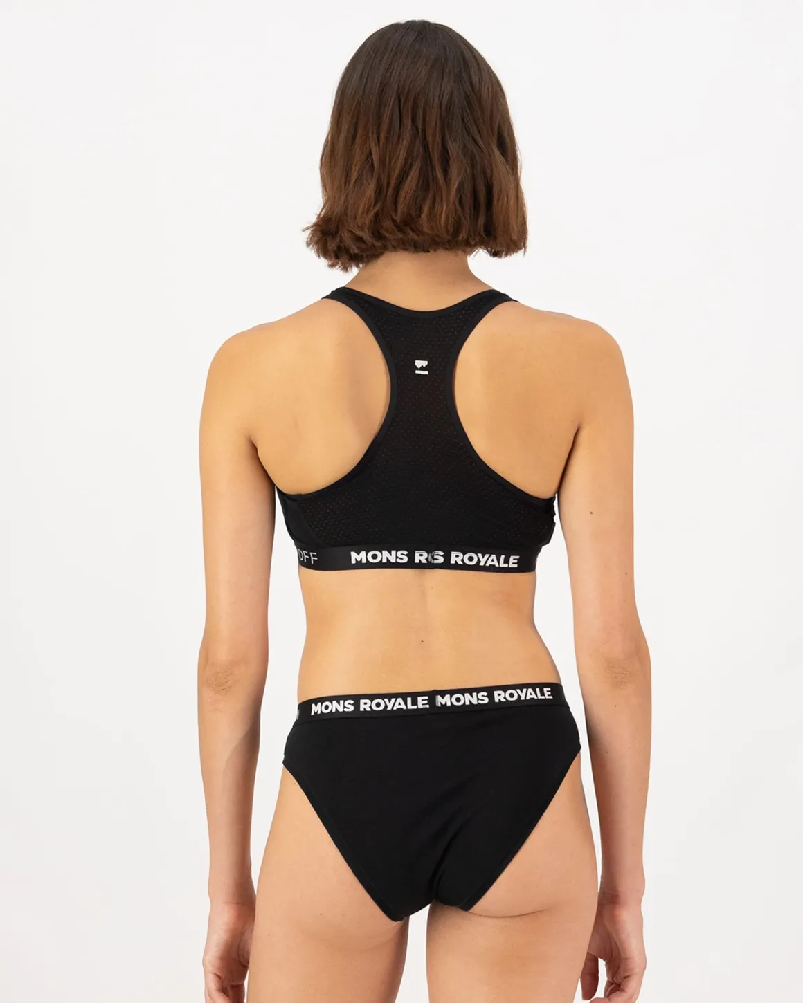 Sierra Merino Sports Bra - Black